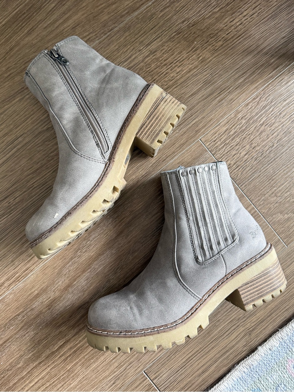 Light Gray Blowfish Booties